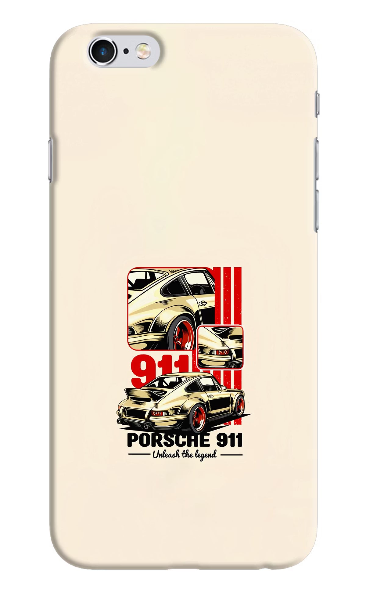 Classic Porsche 911 iPhone 6/6s Hard Case Back Cover by Casekaro