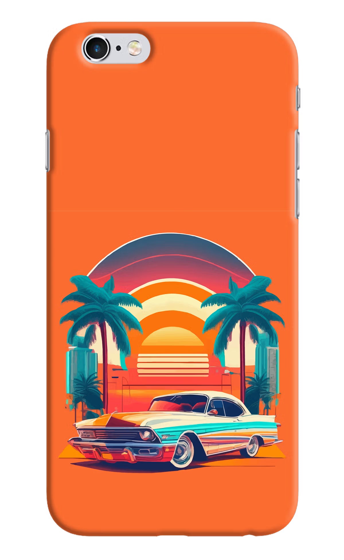 Palm Drive 80s iPhone 6/6s Hard Case Back Cover by Casekaro