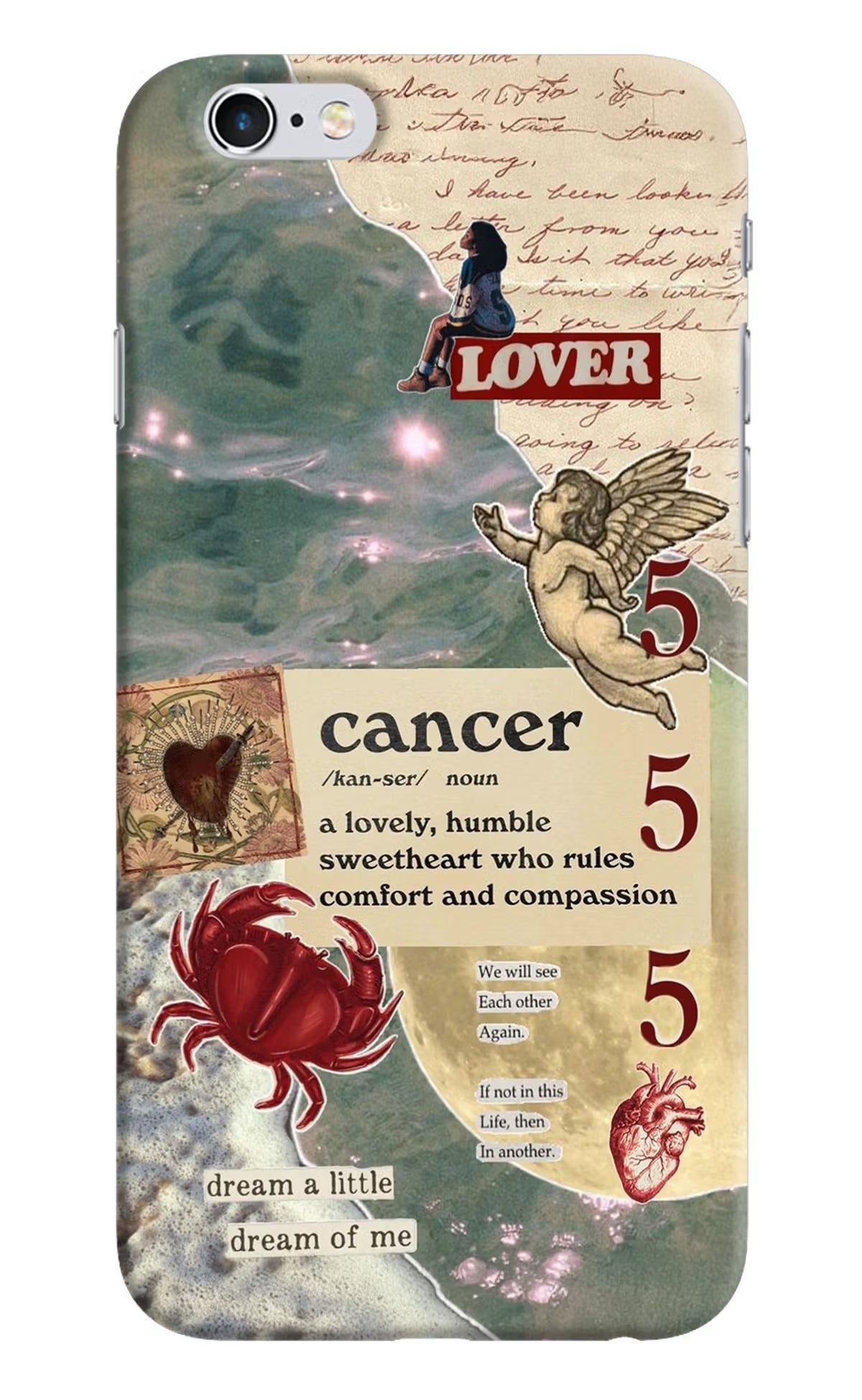 Cancer Zodiac iPhone 6/6s Hard Case Back Cover by Casekaro