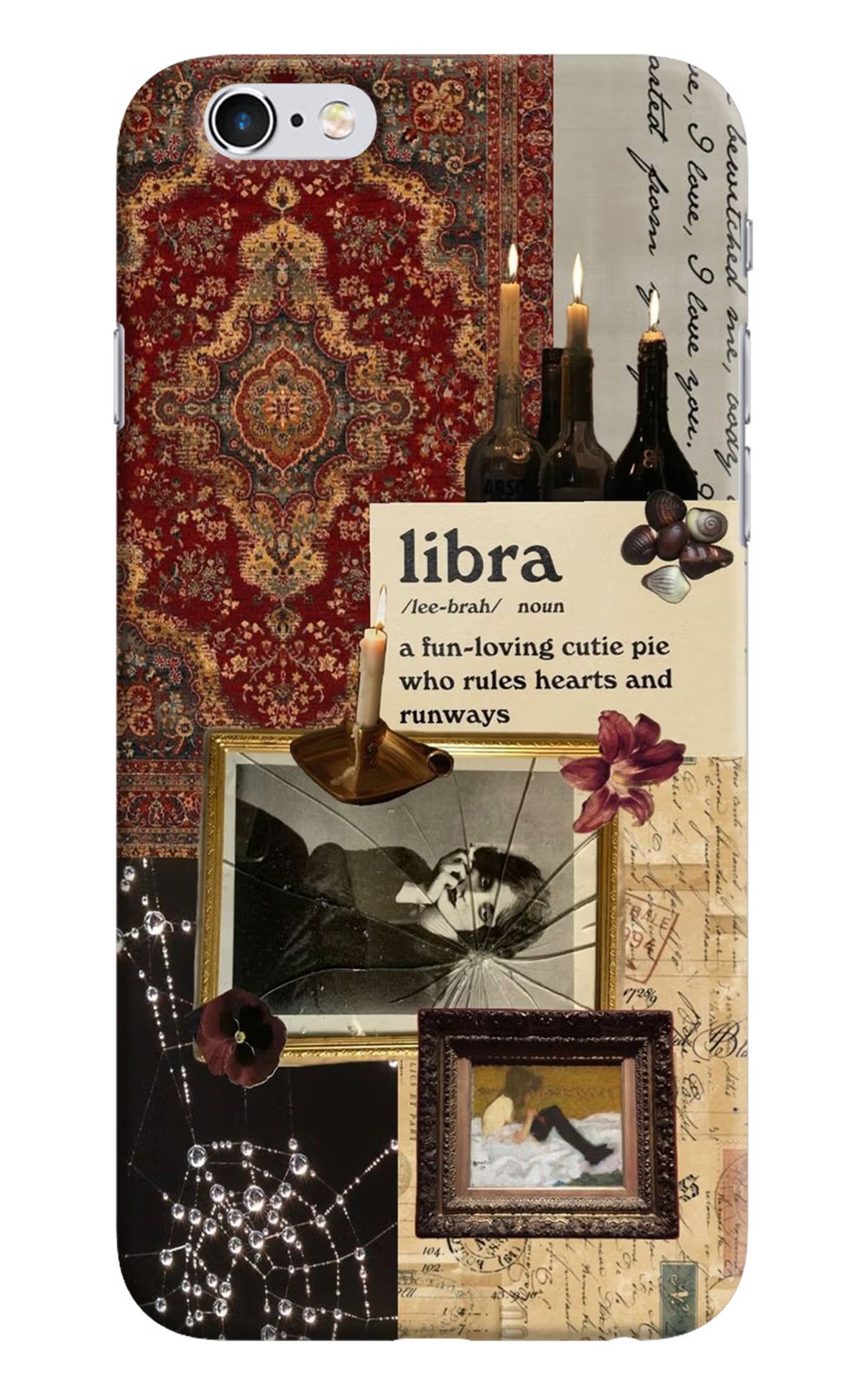 Libra Zodiac iPhone 6/6s Hard Case Back Cover by Casekaro