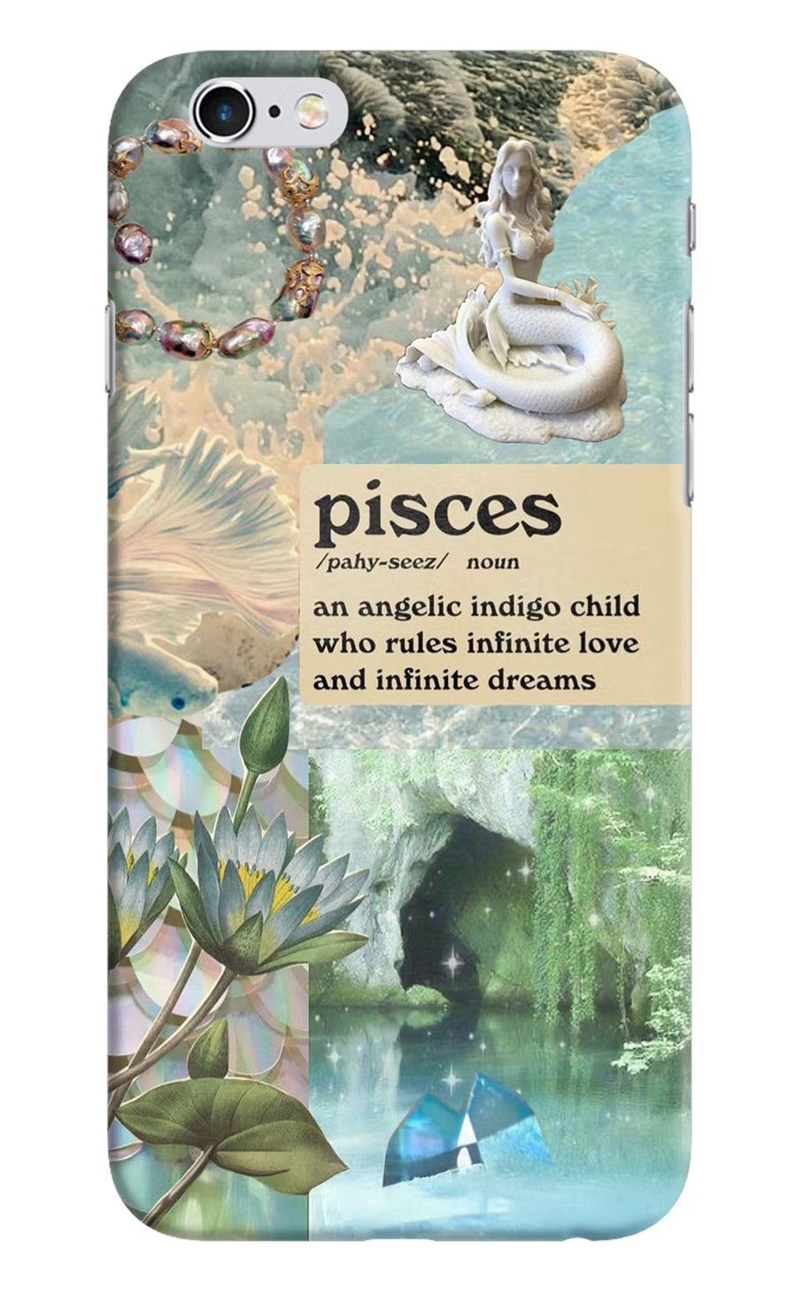 Pisces Zodiac iPhone 6/6s Back Cover, Hard case