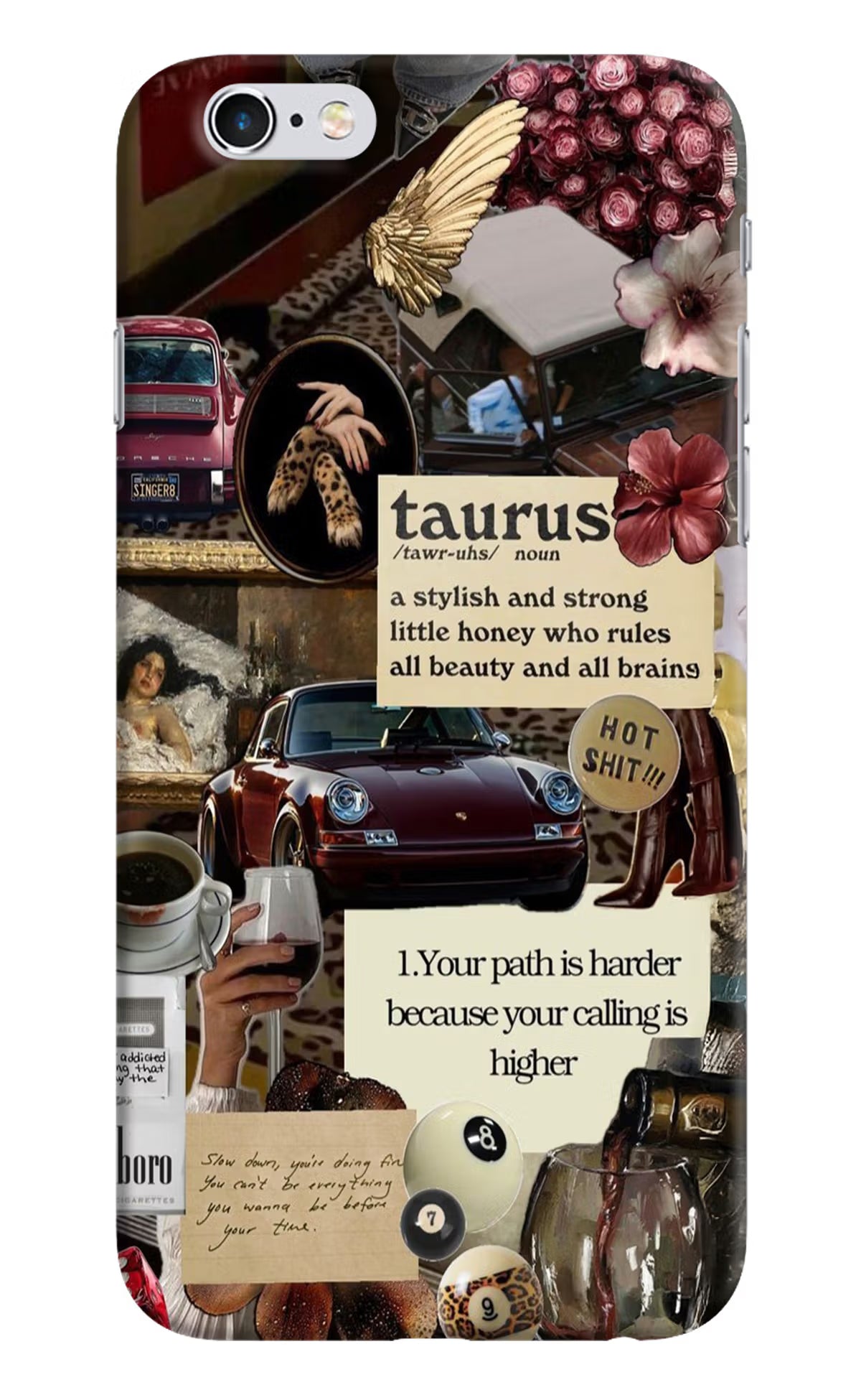 Taurus Zodiac iPhone 6/6s Hard Case Back Cover by Casekaro