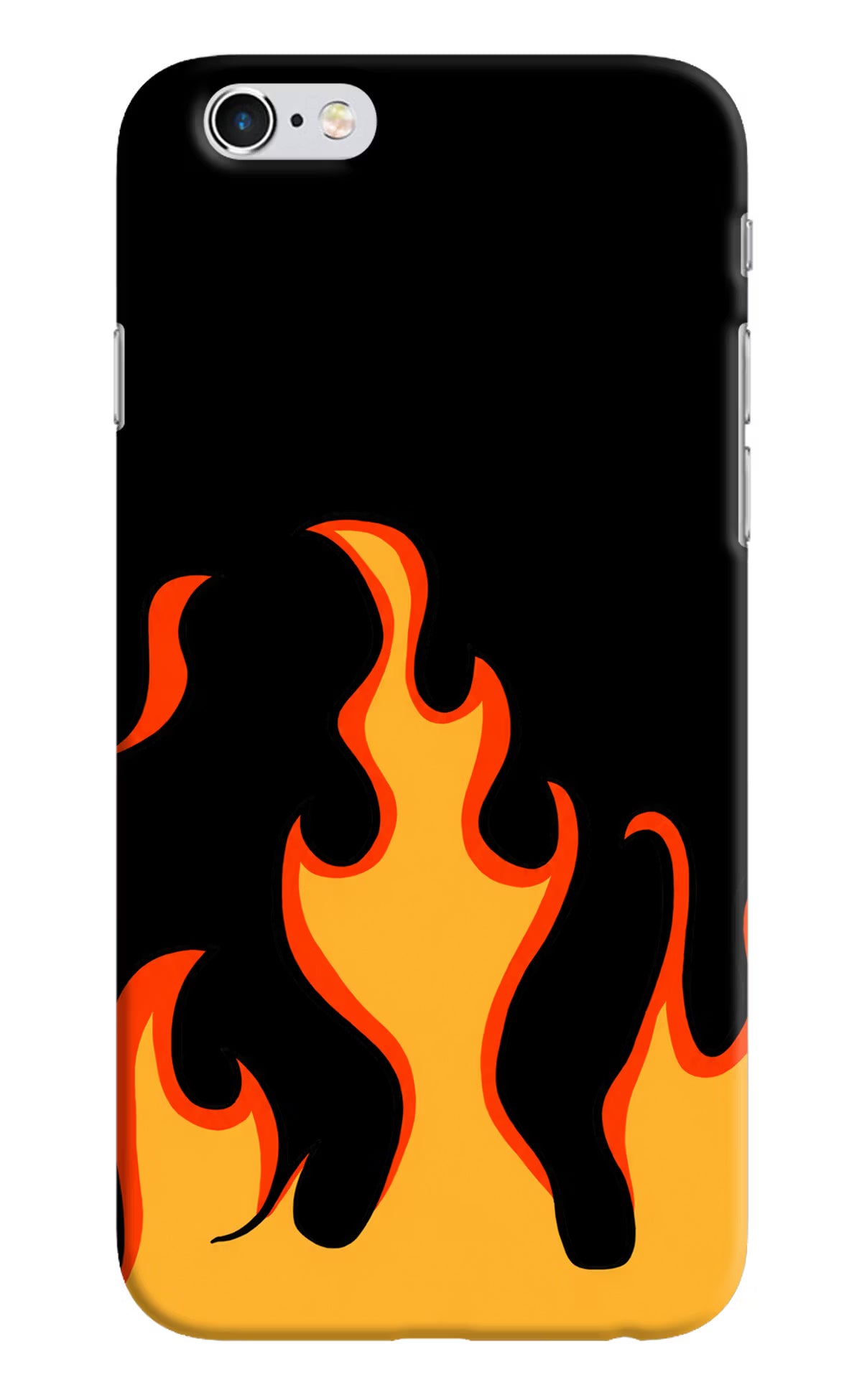 Fired Up – Black iPhone 6/6s Hard Case Back Cover by Casekaro