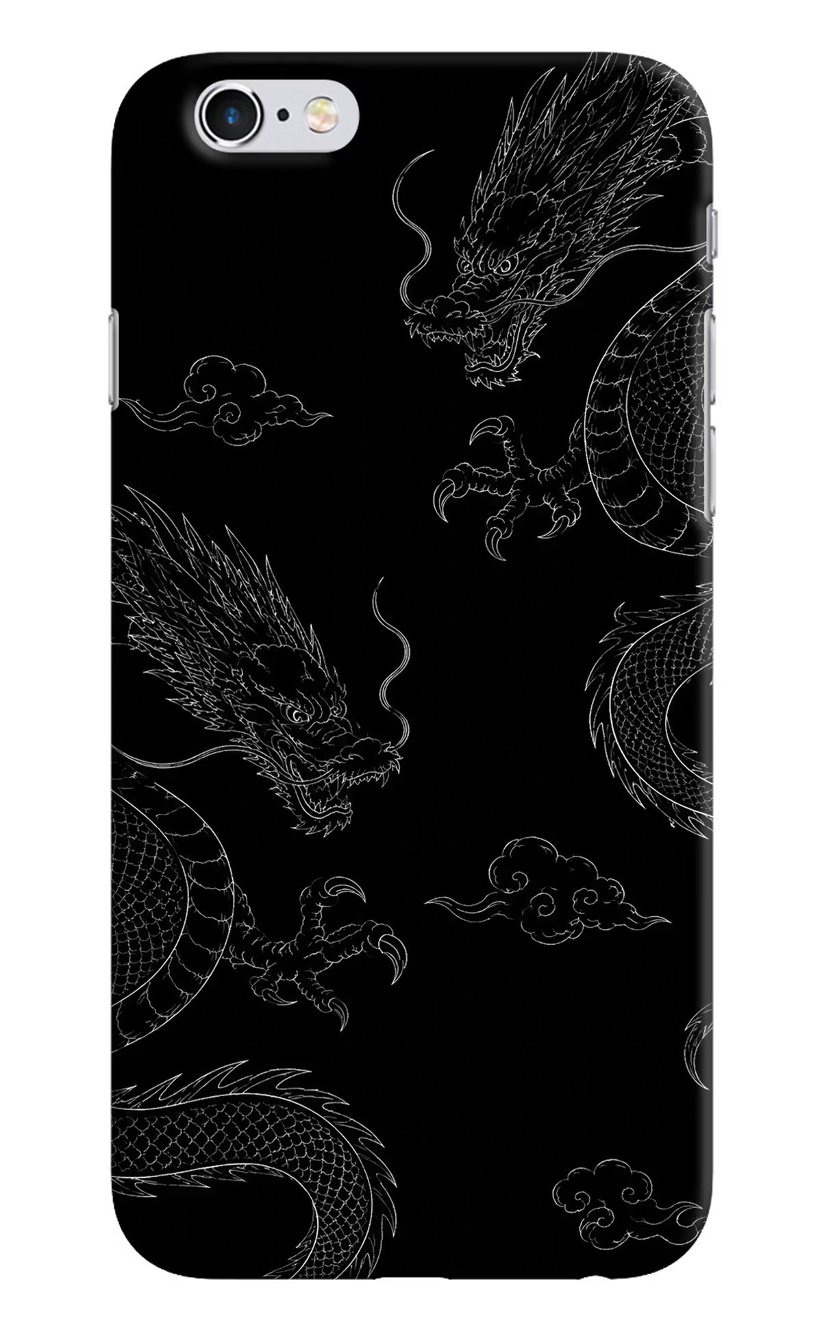 Twin Dragons iPhone 6/6s Hard Case Back Cover by Casekaro