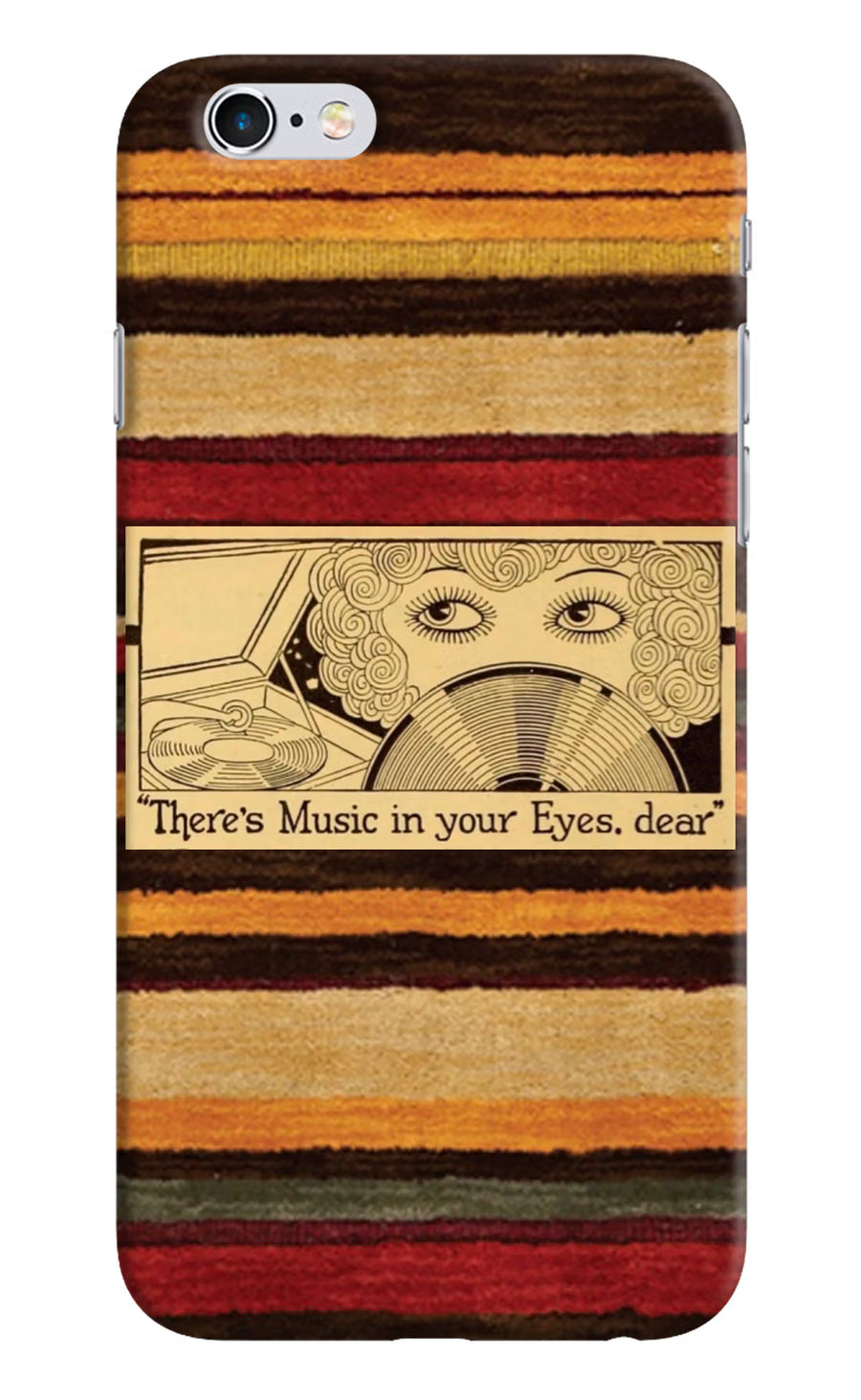 Vinyl Stripes iPhone 6/6s Back Cover, Hard case
