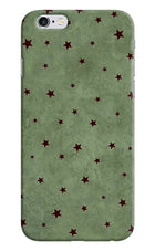 Green Stars iPhone 6/6s Hard Case Back Cover by Casekaro