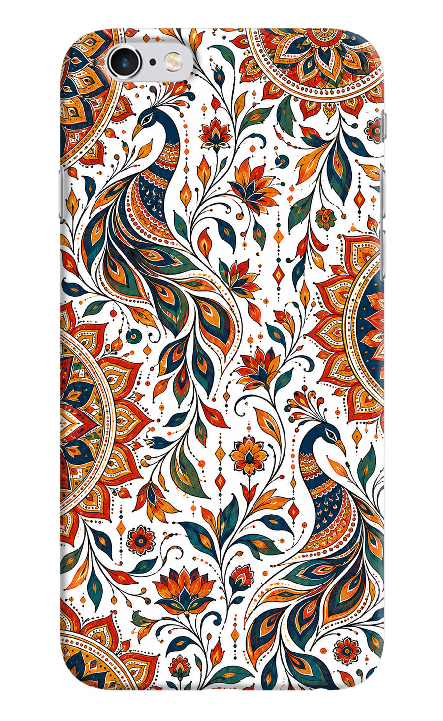 White Mayura iPhone 6/6s Back Cover, Hard case