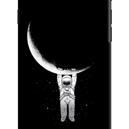Moon Space iPhone 7/7s Hard Case Back Cover by Casekaro