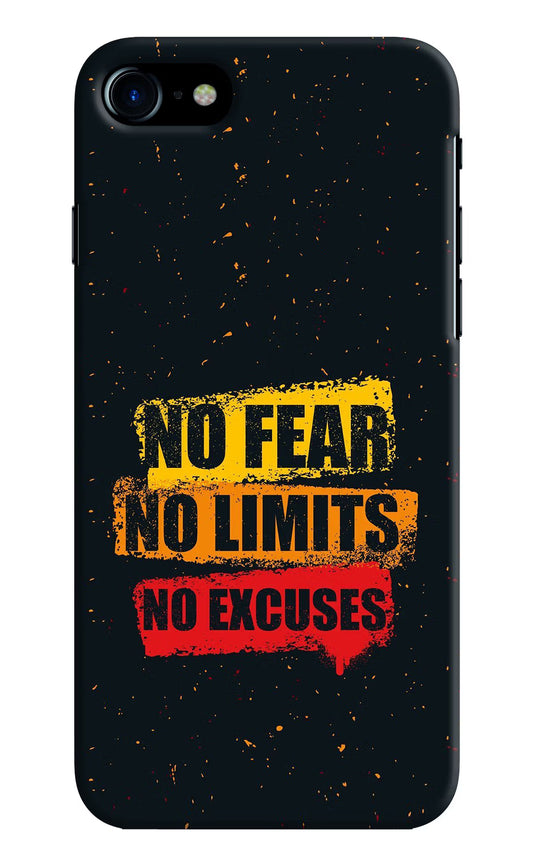 No Fear No Limits No Excuse iPhone 7/7s Hard Case Back Cover by Casekaro
