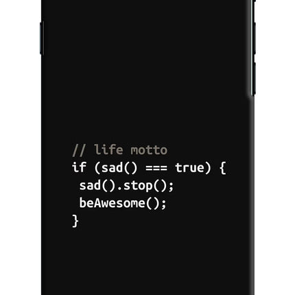 Life Motto Code iPhone 7/7s Hard Case Back Cover by Casekaro