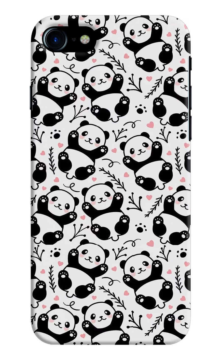 Cute Panda iPhone 7/7s Back Cover, Hard case
