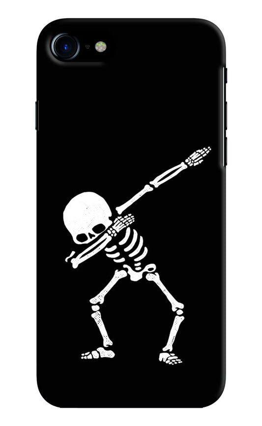 Dabbing Skeleton Art iPhone 7/7s Hard Case Back Cover by Casekaro