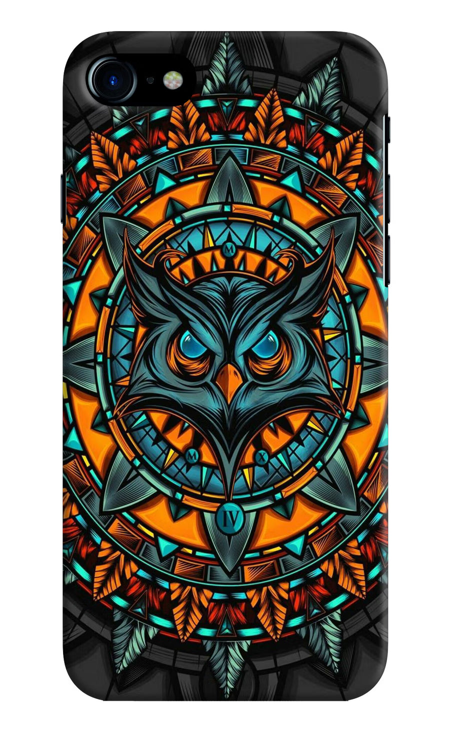 Angry Owl Art iPhone 7/7s Back Cover, Hard case