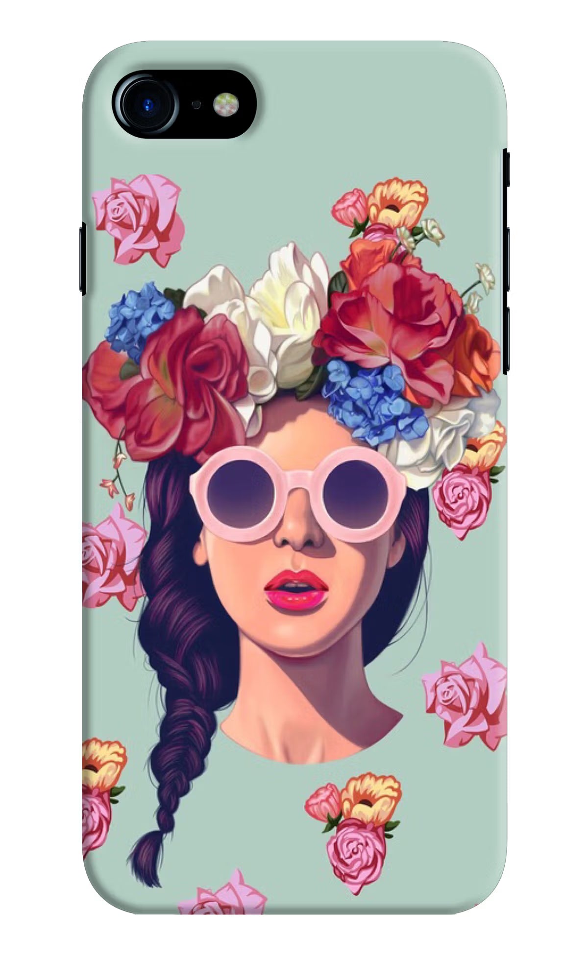 Pretty Girl iPhone 7/7s Hard Case Back Cover by Casekaro