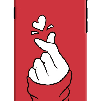 Korean Love Sign iPhone 7/7s Hard Case Back Cover by Casekaro