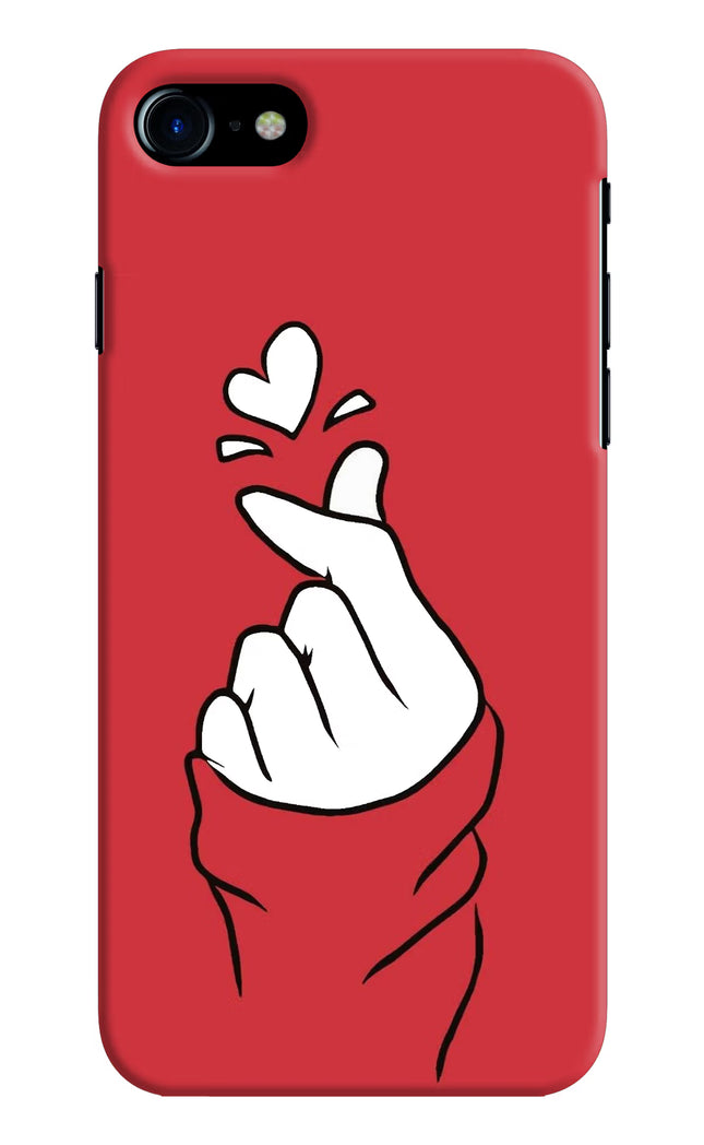 Korean Love Sign iPhone 7/7s Hard Case Back Cover by Casekaro