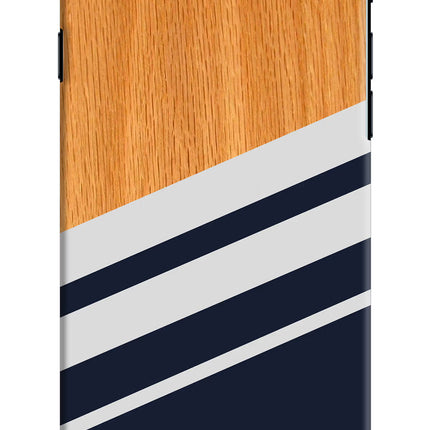 Blue and white wooden iPhone 7/7s Hard Case Back Cover by Casekaro