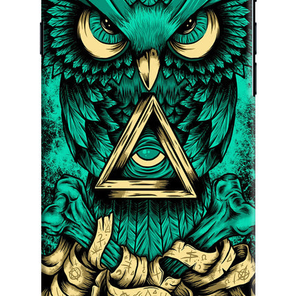 Green Owl iPhone 7/7s Hard Case Back Cover by Casekaro