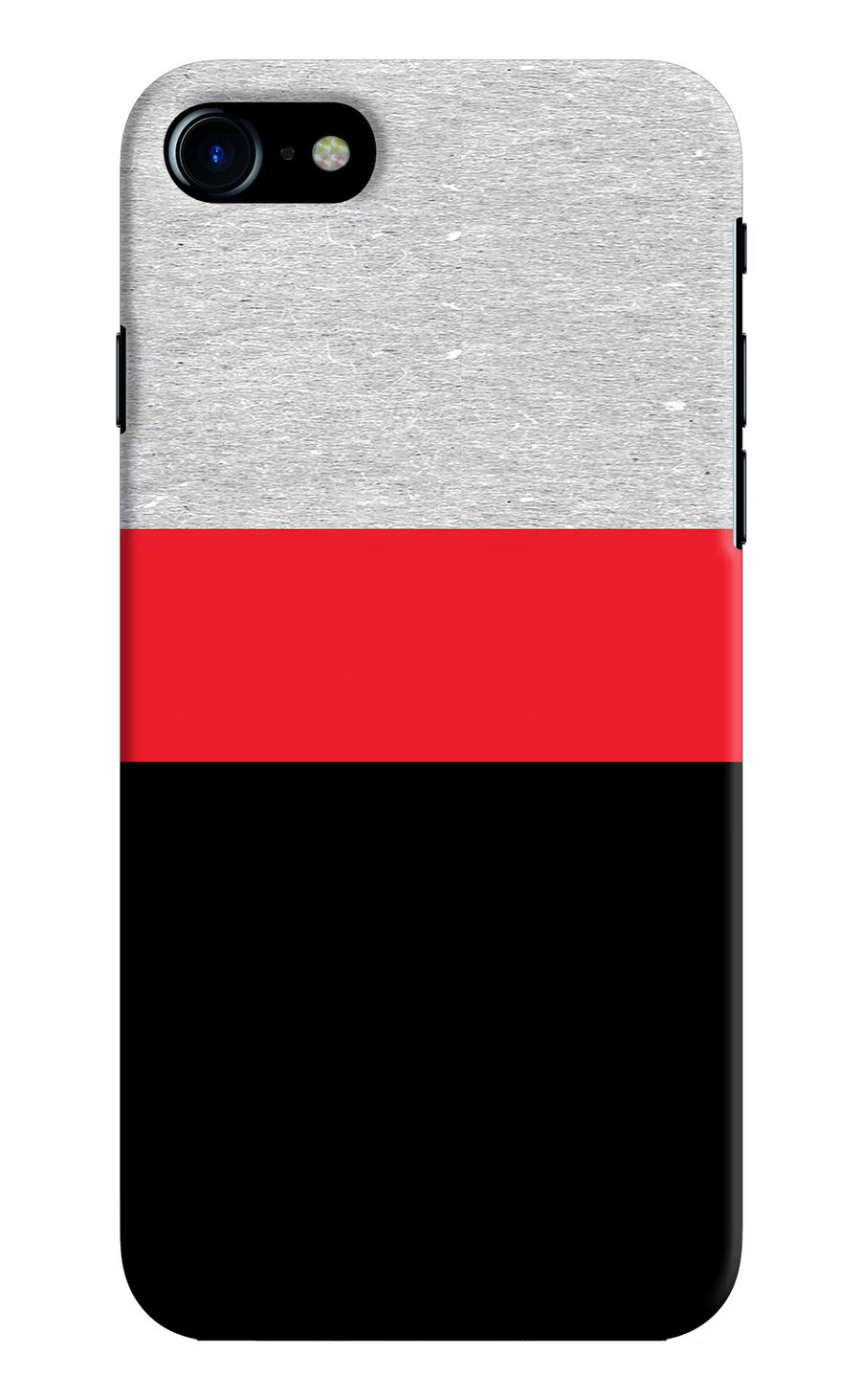 Tri Color Pattern iPhone 7/7s Back Cover, Hard case
