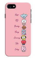 BTS names iPhone 7/7s Hard Case Back Cover by Casekaro