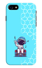 Cute Astronaut Chilling iPhone 7/7s Hard Case Back Cover by Casekaro