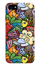 Veggie Doodle iPhone 7/7s Hard Case Back Cover by Casekaro