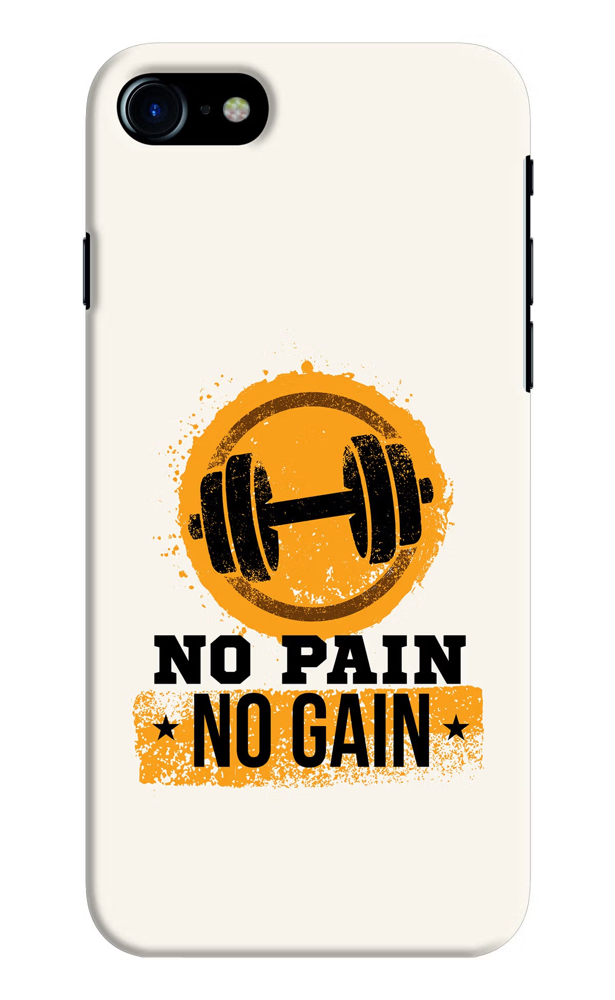No Pain No Gain iPhone 7/7s Hard Case Back Cover by Casekaro