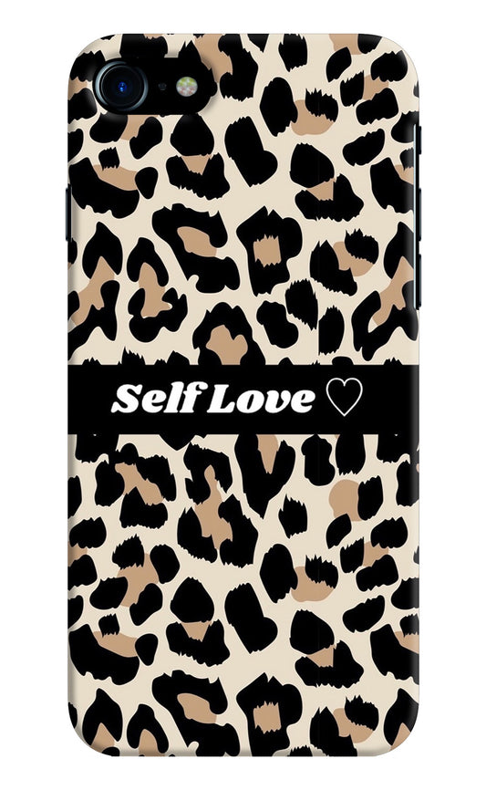 Leopard Print Self Love iPhone 7/7s Back Cover