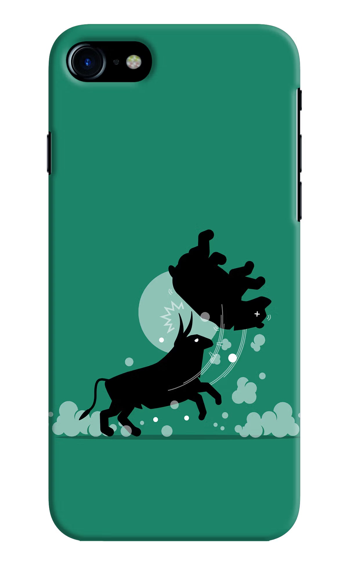 Bull Conqueror iPhone 7/7s Hard Case Back Cover by Casekaro