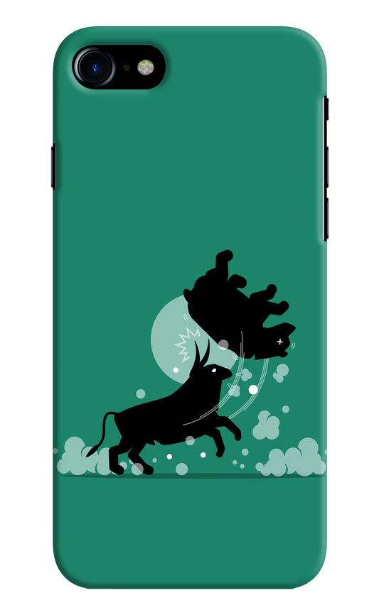 Bull Conqueror iPhone 7/7s Hard Case Back Cover by Casekaro