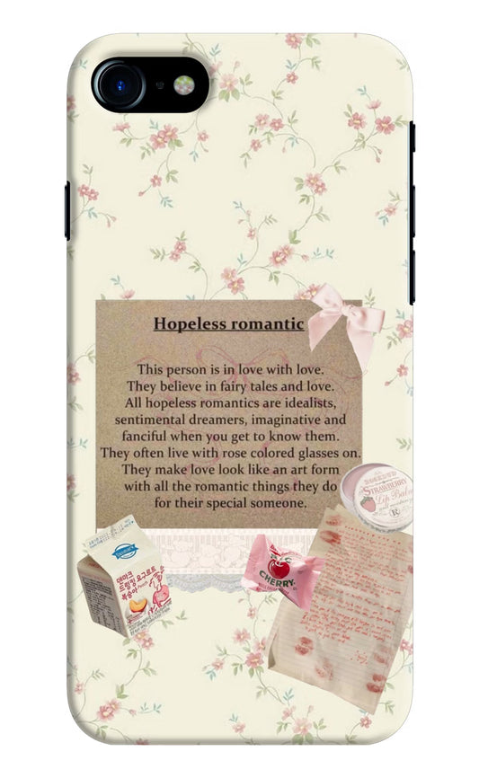 Hopeless Romantic iPhone 7/7s Hard Case Back Cover by Casekaro