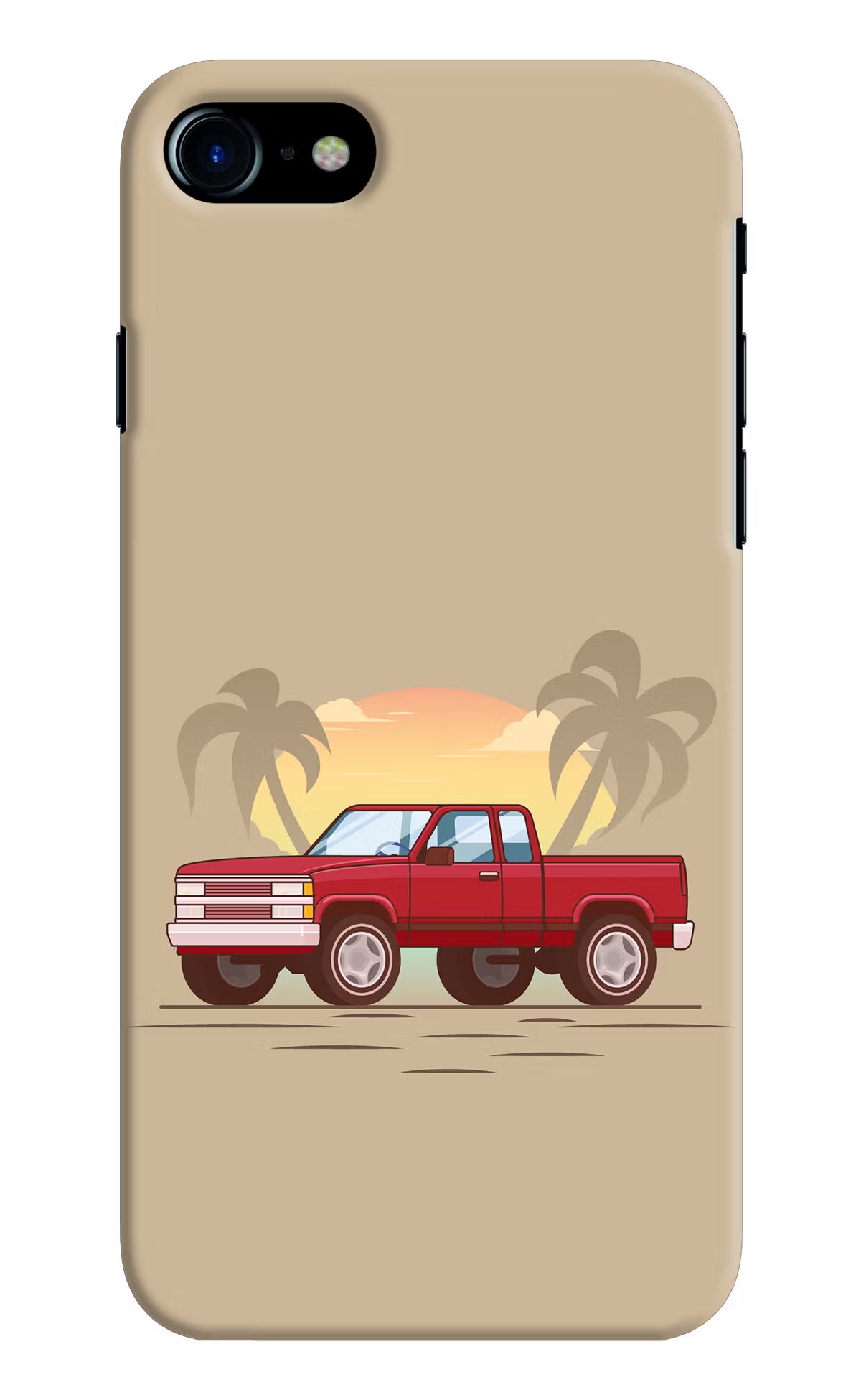 Desert Classic Drive iPhone 7/7s Hard Case Back Cover by Casekaro