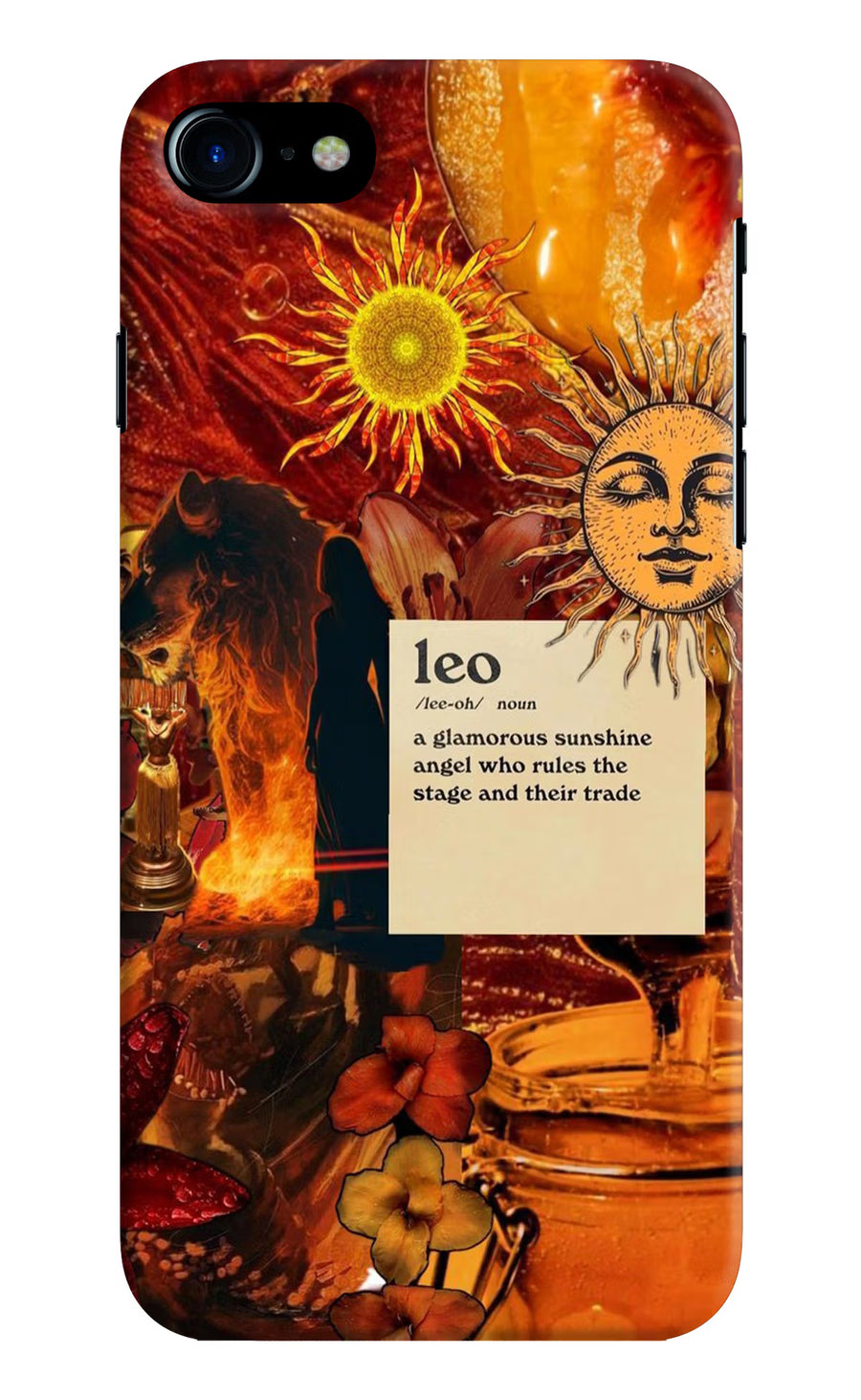 Leo Zodiac iPhone 7/7s Back Cover, Hard case