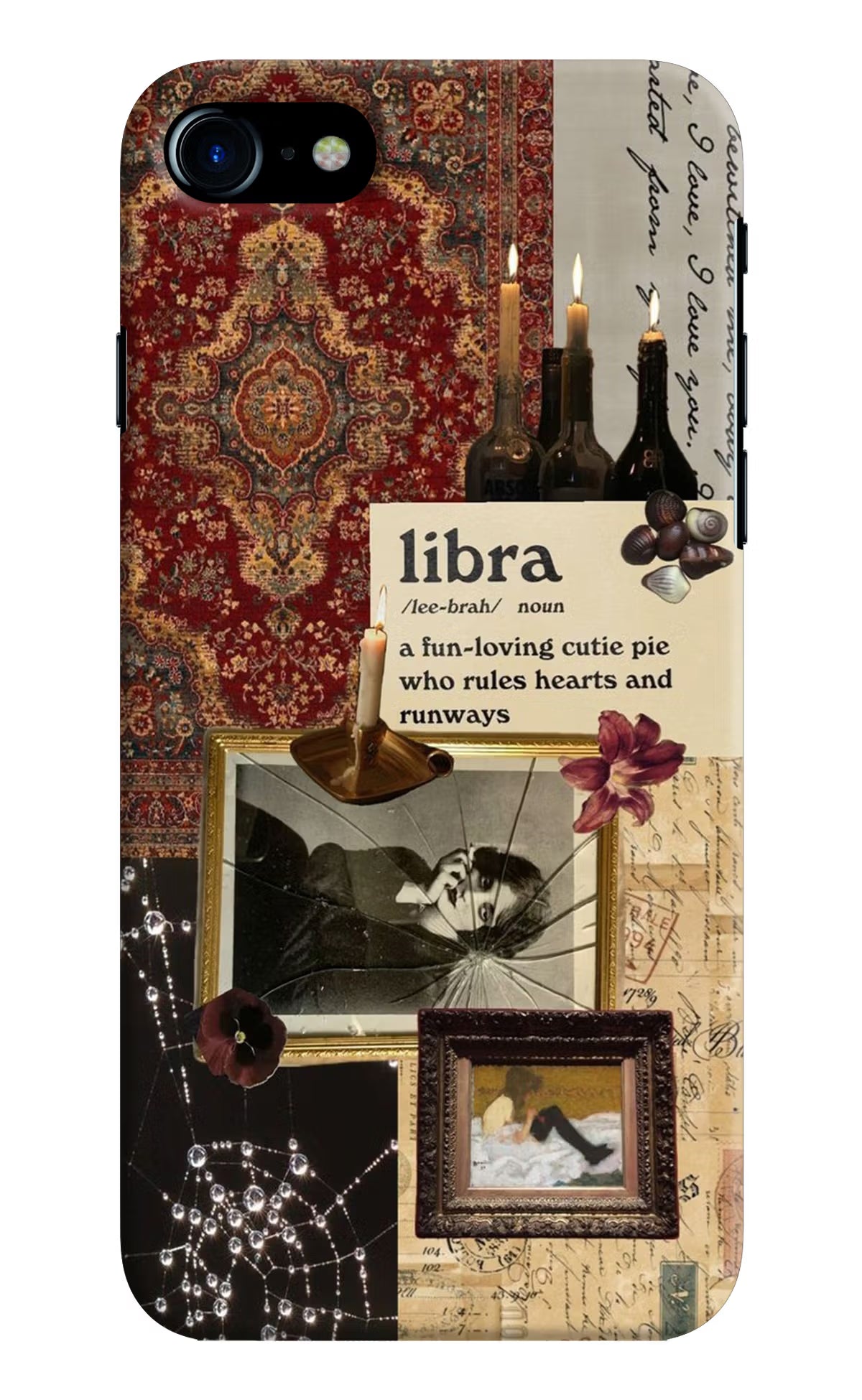 Libra Zodiac iPhone 7/7s Hard Case Back Cover by Casekaro