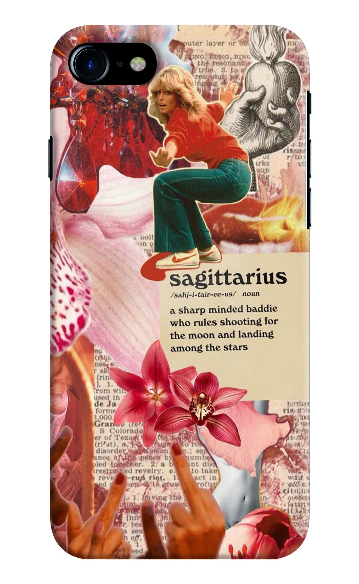 Sagittarius Zodiac iPhone 7/7s Hard Case Back Cover by Casekaro