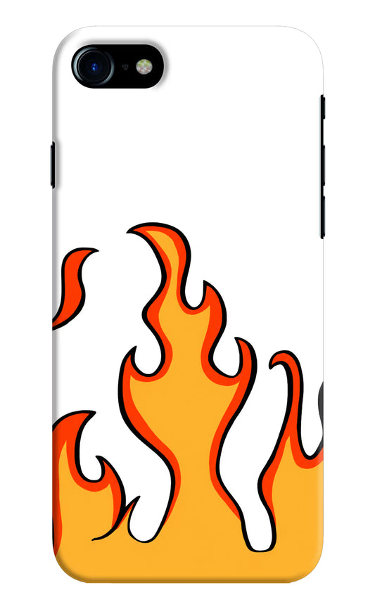Fired Up – White iPhone 7/7s Hard Case Back Cover by Casekaro