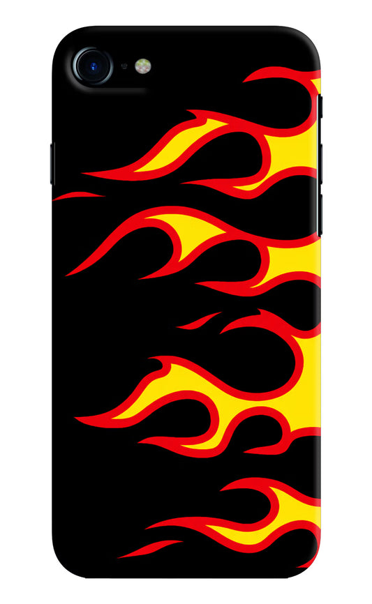 Side Sweep Flames iPhone 7/7s Hard Case Back Cover by Casekaro