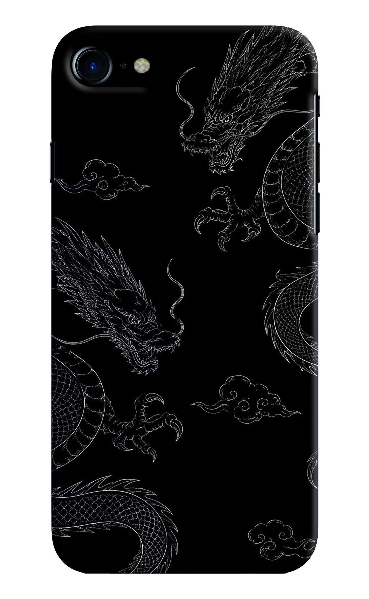 Twin Dragons iPhone 7/7s Hard Case Back Cover by Casekaro