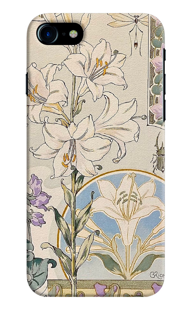 White Lily iPhone 7/7s Hard Case Back Cover by Casekaro