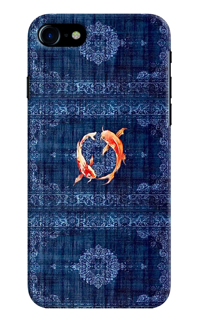 Koi Blue iPhone 7/7s Hard Case Back Cover by Casekaro