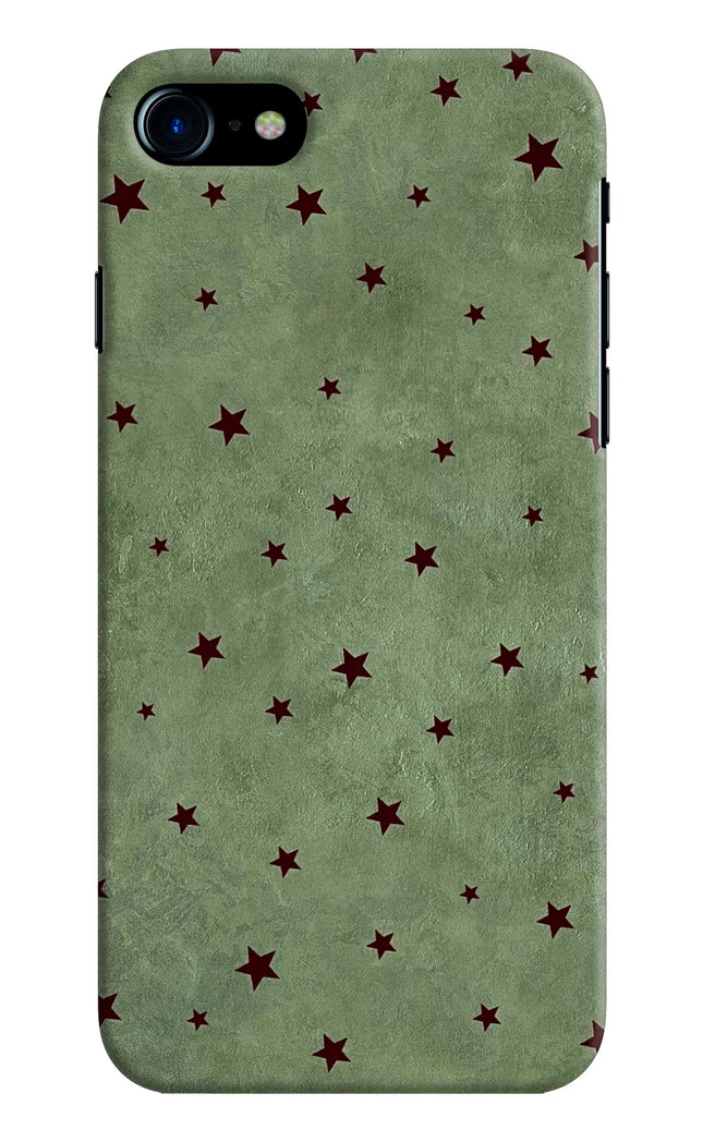 Green Stars iPhone 7/7s Hard Case Back Cover by Casekaro