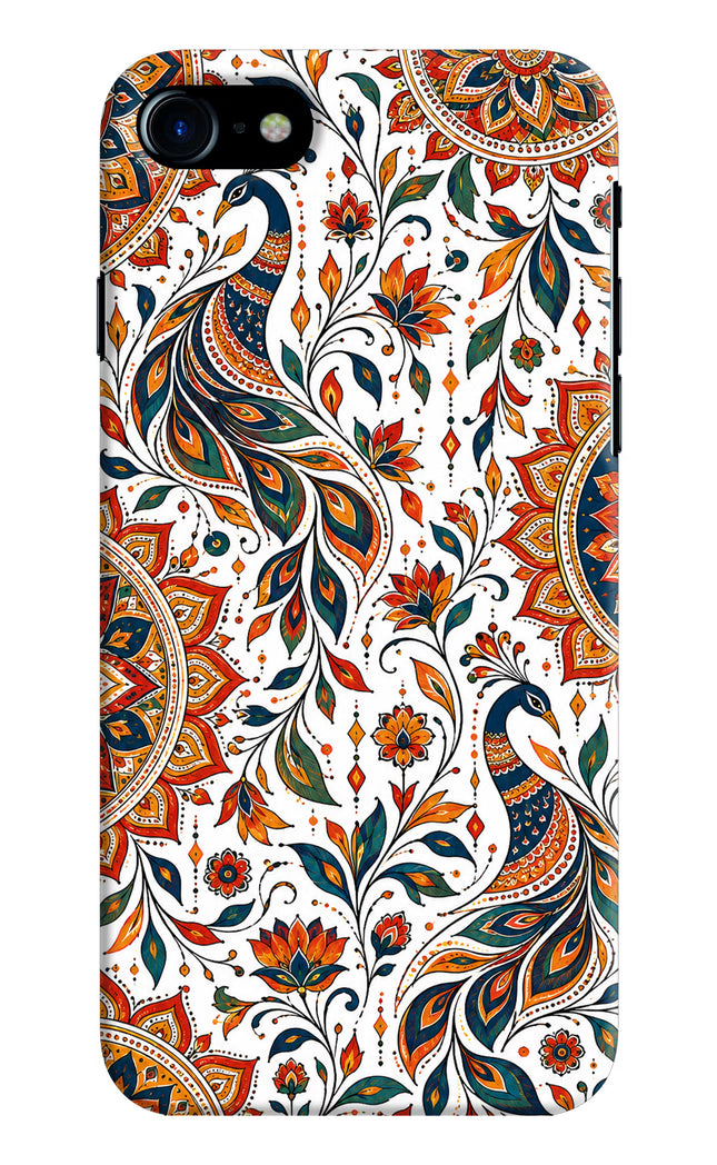White Mayura iPhone 7/7s Hard Case Back Cover by Casekaro