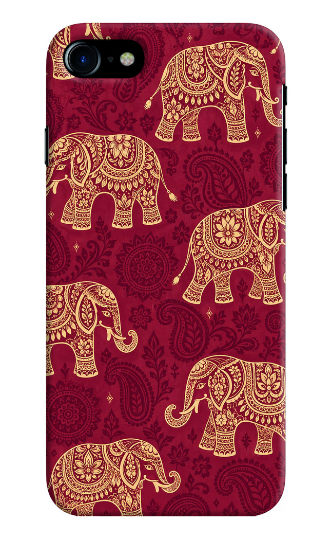 Maroon Elephant iPhone 7/7s Hard Case Back Cover by Casekaro