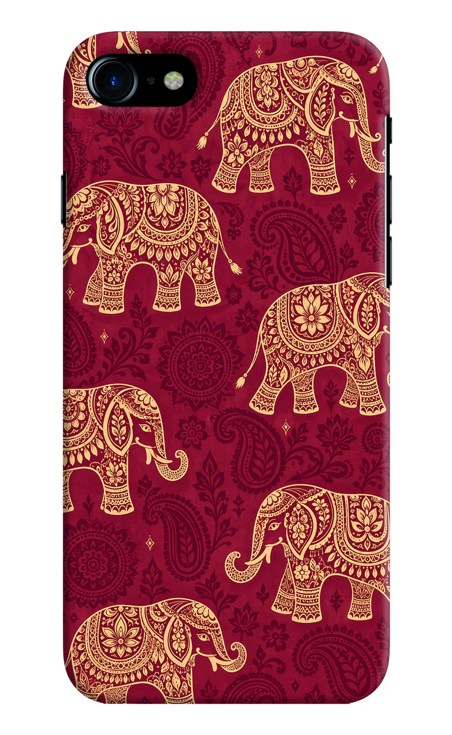 Maroon Elephant iPhone 7/7s Back Cover, Hard case