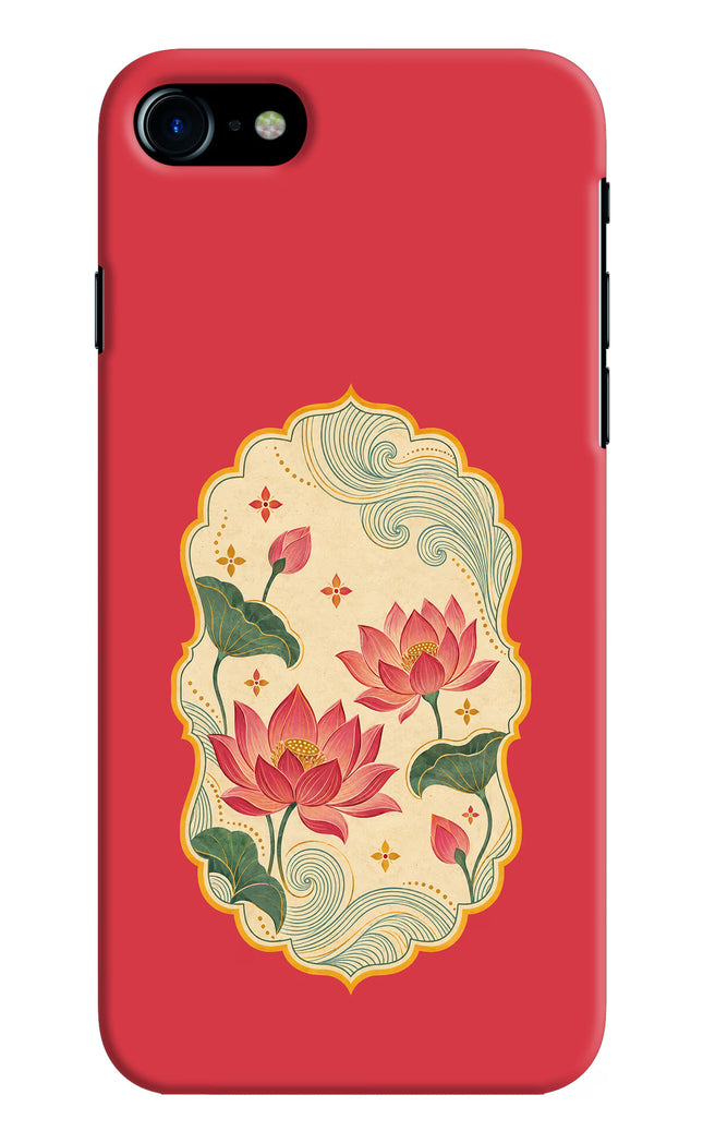 Pink Lotus iPhone 7/7s Hard Case Back Cover by Casekaro