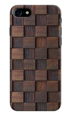 Wooden Cube Design iPhone 8 Hard Case Back Cover by Casekaro