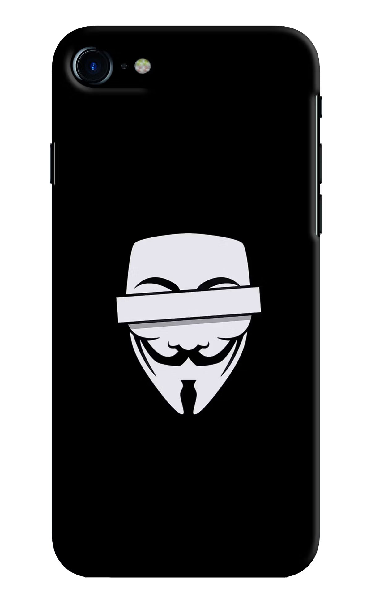 Anonymous Face iPhone 8 Hard Case Back Cover by Casekaro