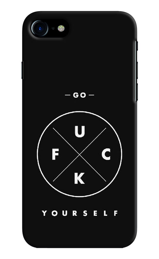 Go Fuck Yourself iPhone 8 Hard Case Back Cover by Casekaro