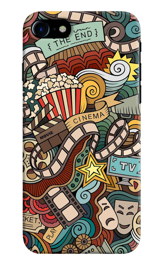 Cinema Abstract iPhone 8 Hard Case Back Cover by Casekaro