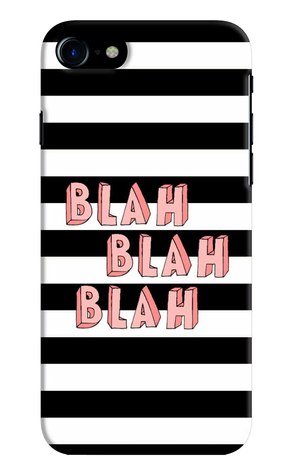 Blah Blah Blah iPhone 8 Hard Case Back Cover by Casekaro